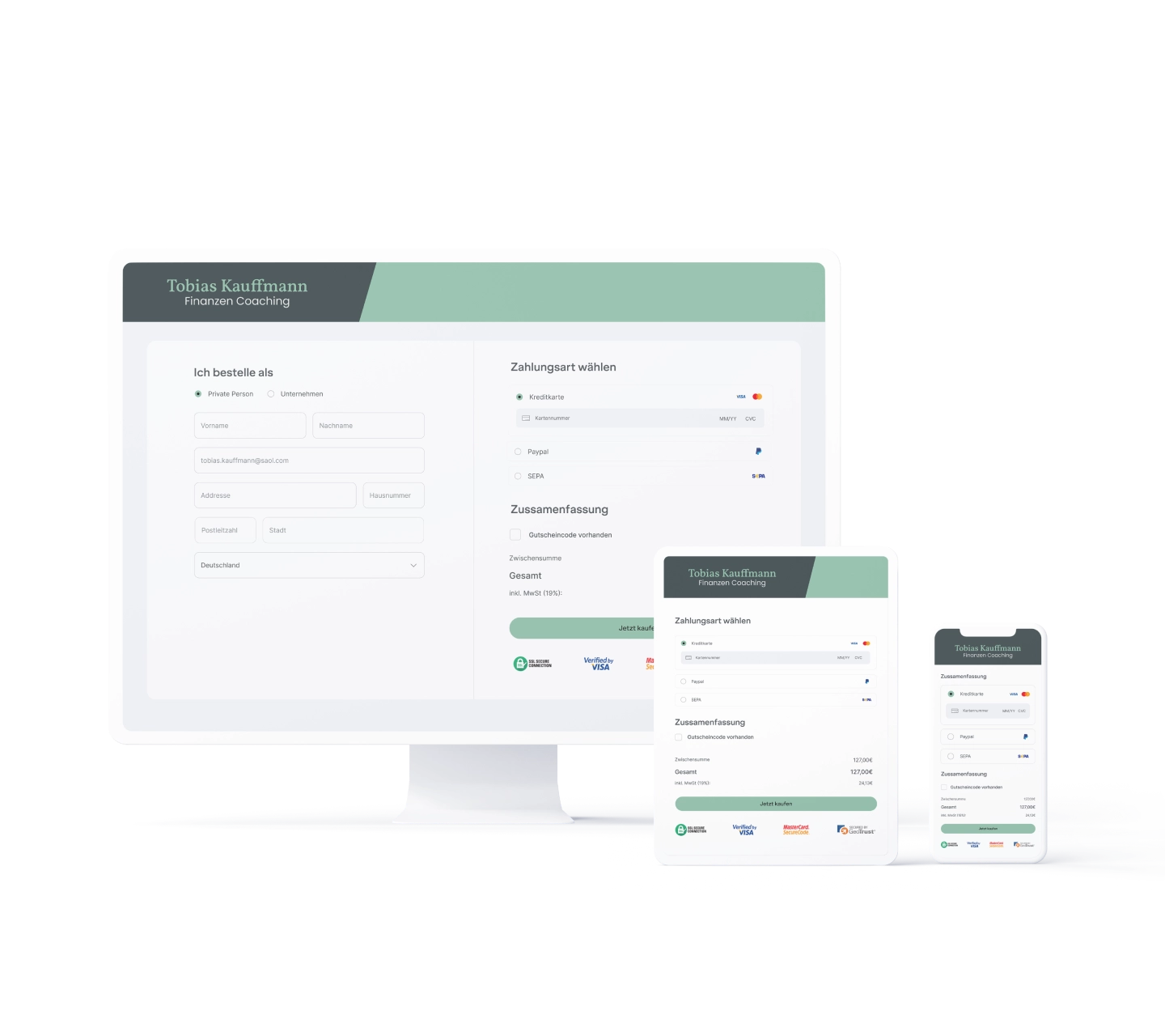 Geräteübergreifendes Design für einen reibungslosen E-commerce-Checkout