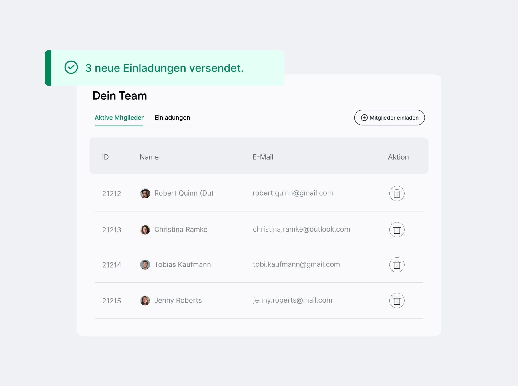 Verwalte alle Mitglieder deines Sales Teams in einer Plattform - ganz einfach mit ablefy