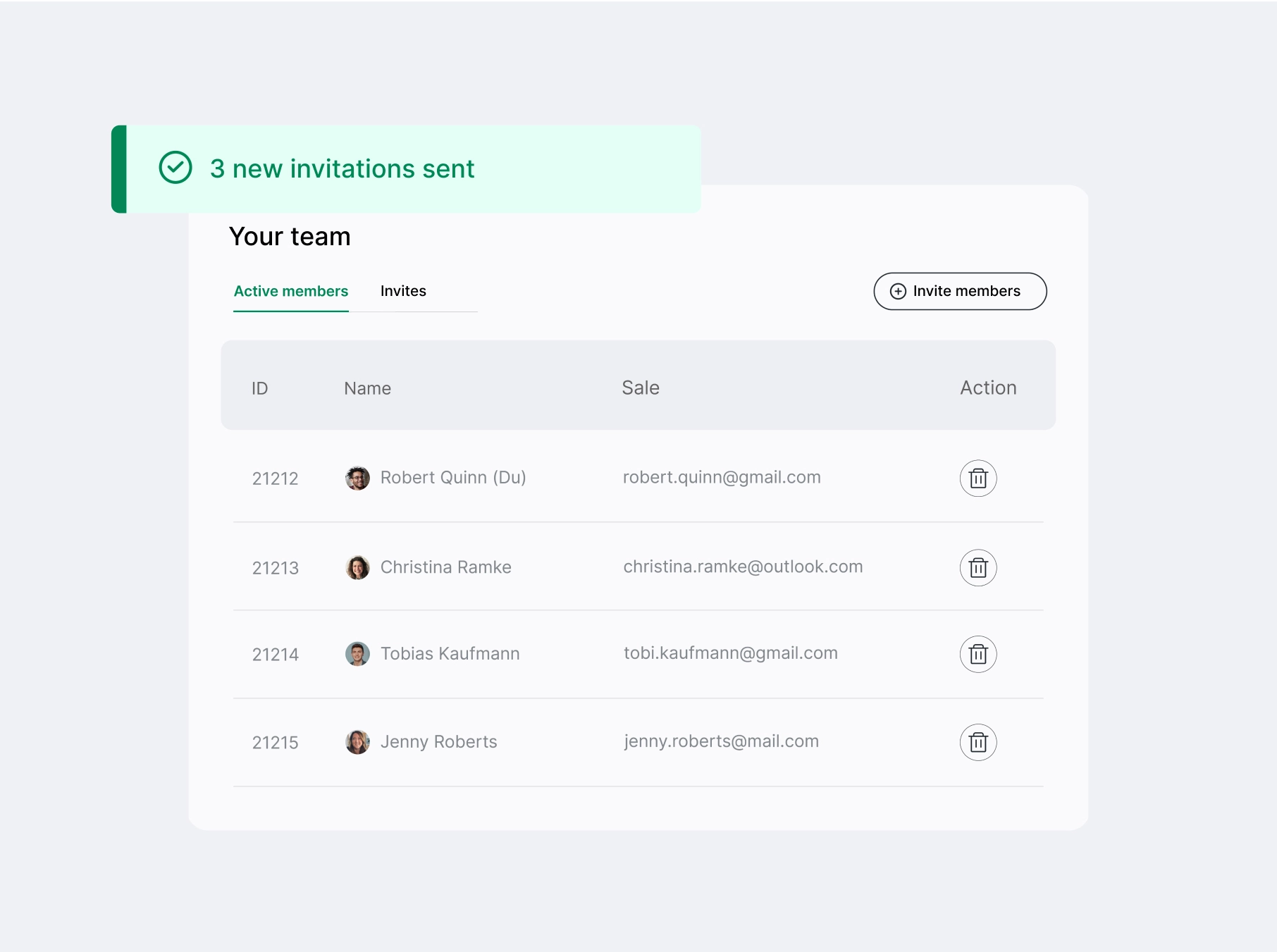 Manage all members of your sales team in one platform - easily with ablefy