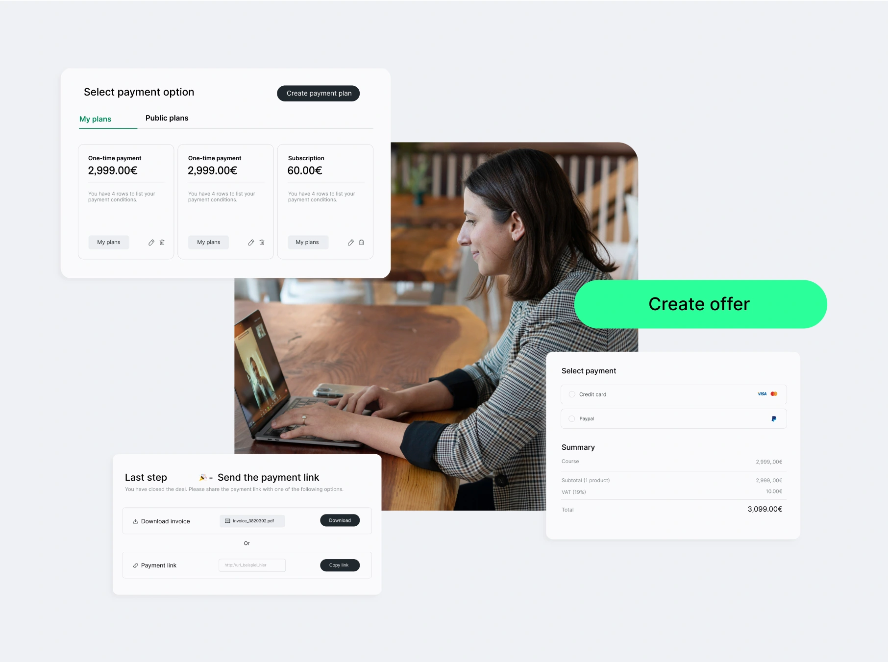 Scale your sales with smart deals, personalized offers and individual payment links