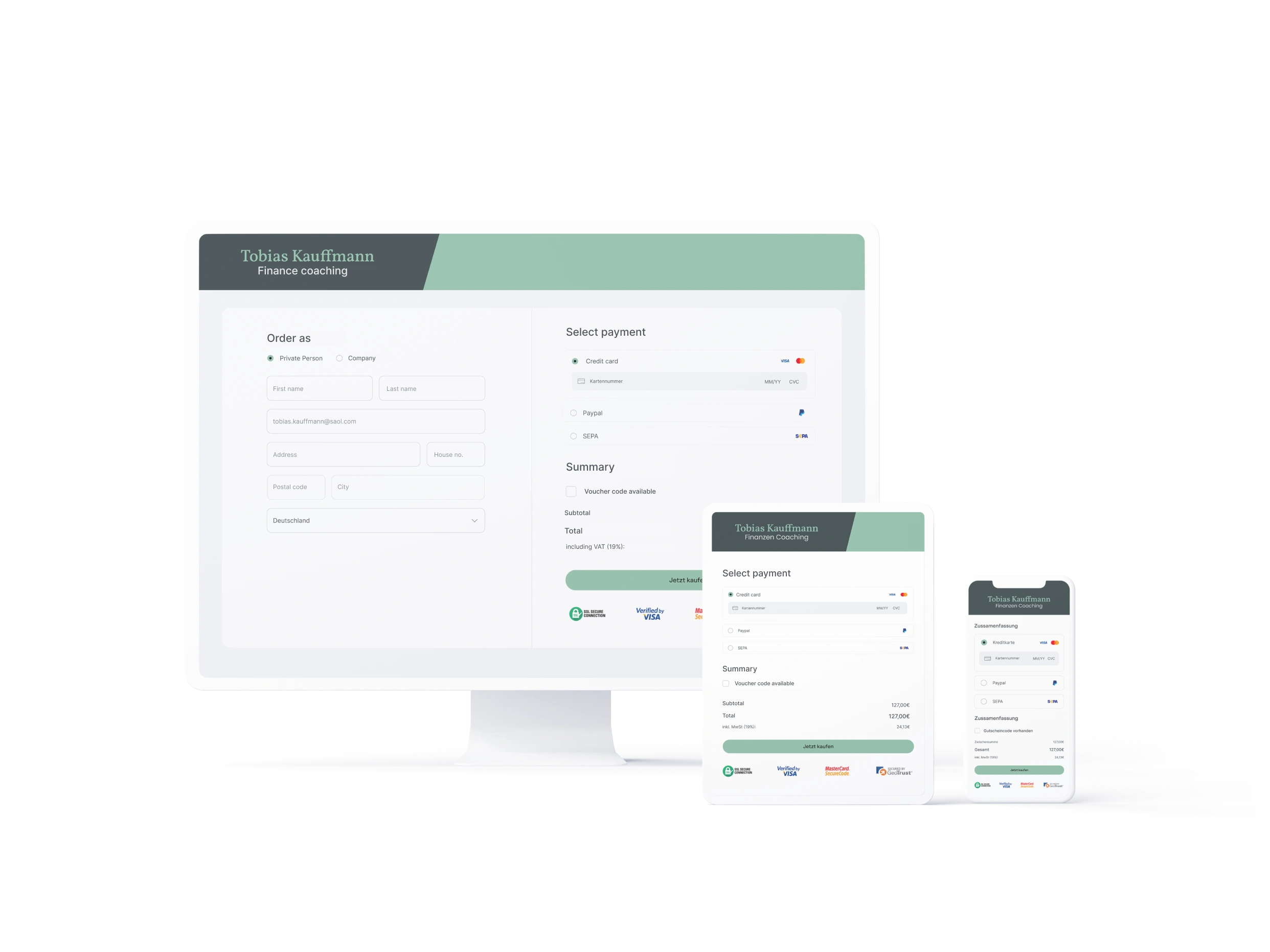 Cross-device design for a smooth e-commerce checkout