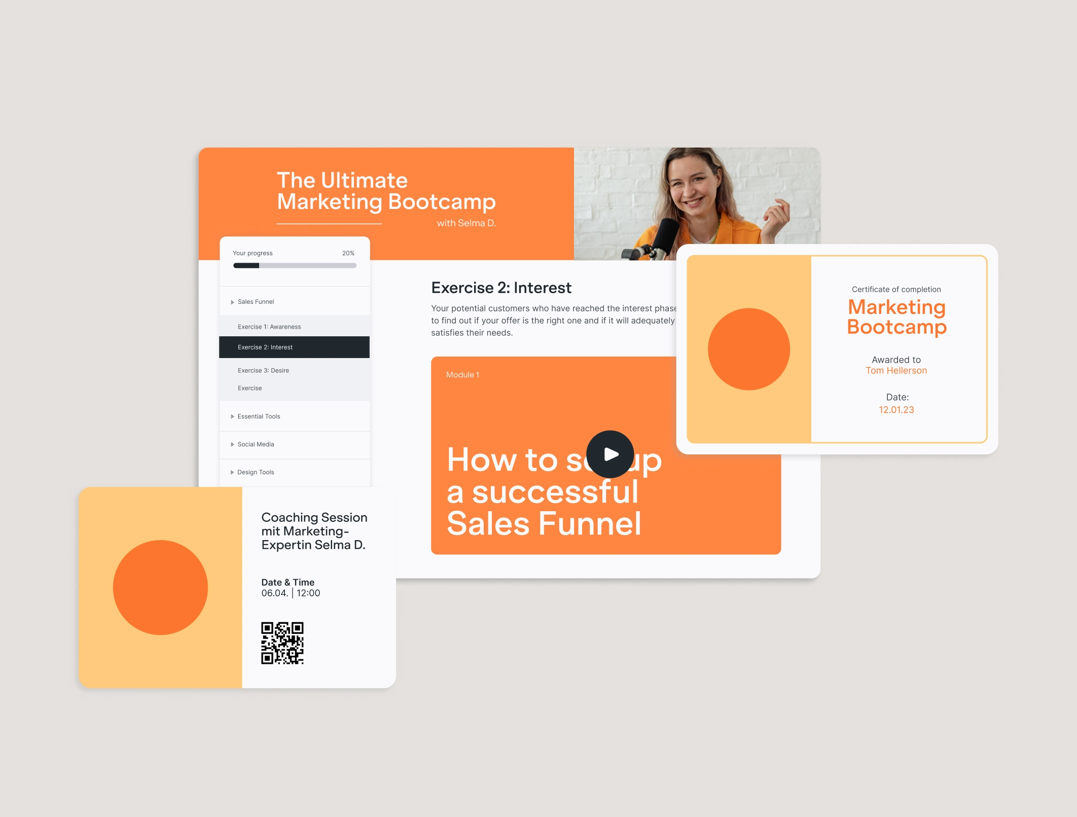 With ablefy, you can easily turn your expert knowledge into a successful online coaching business and generate passive income