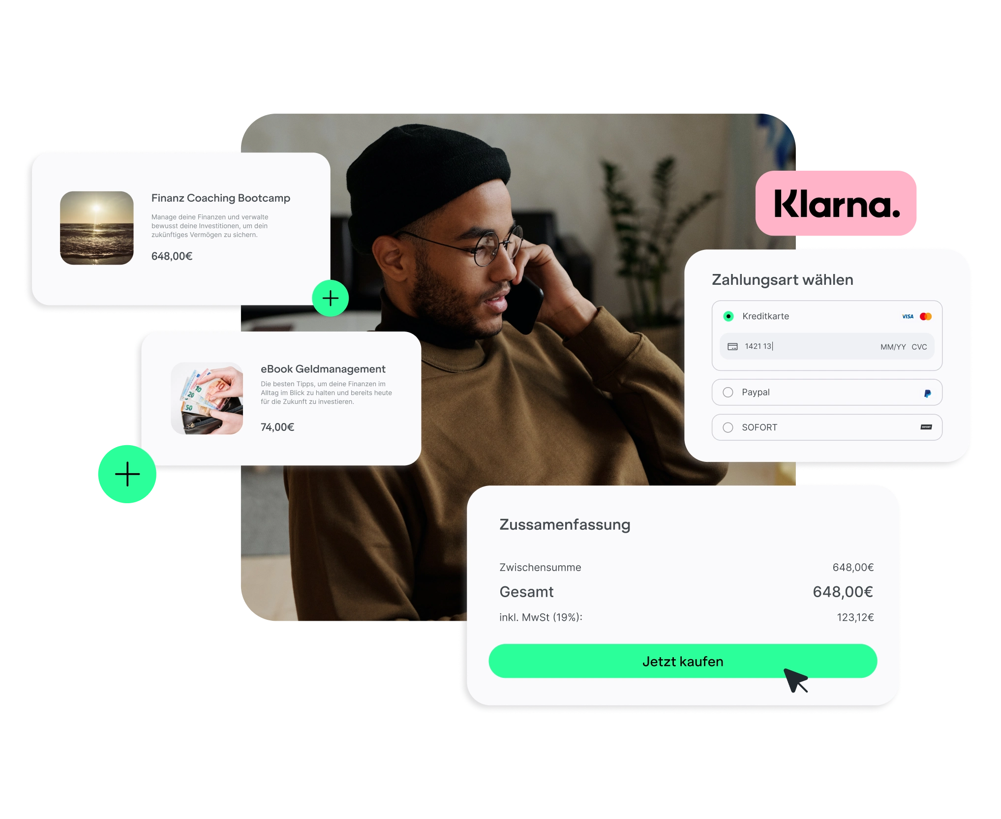 Mit einer Checkout-Page direkt Umsatz machen